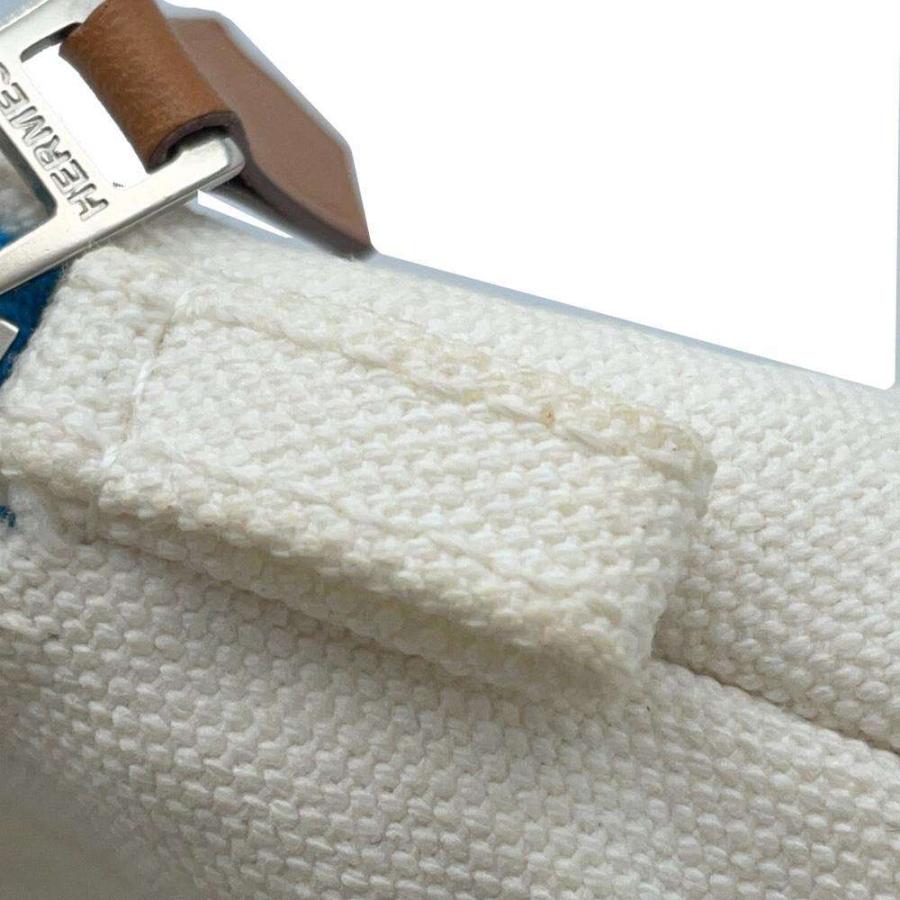 エルメス ポーチ BOLIDE RUBAN CANNELLE ミニ キャンバス HERMES 小物