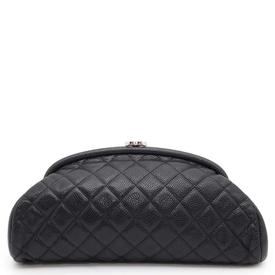 限定セール‼️CHANEL ココマーク クラッチバッグ　キャビアスキン　ブラック シャネル クラッチバッグ マトラッセ ココマーク キャビアスキン