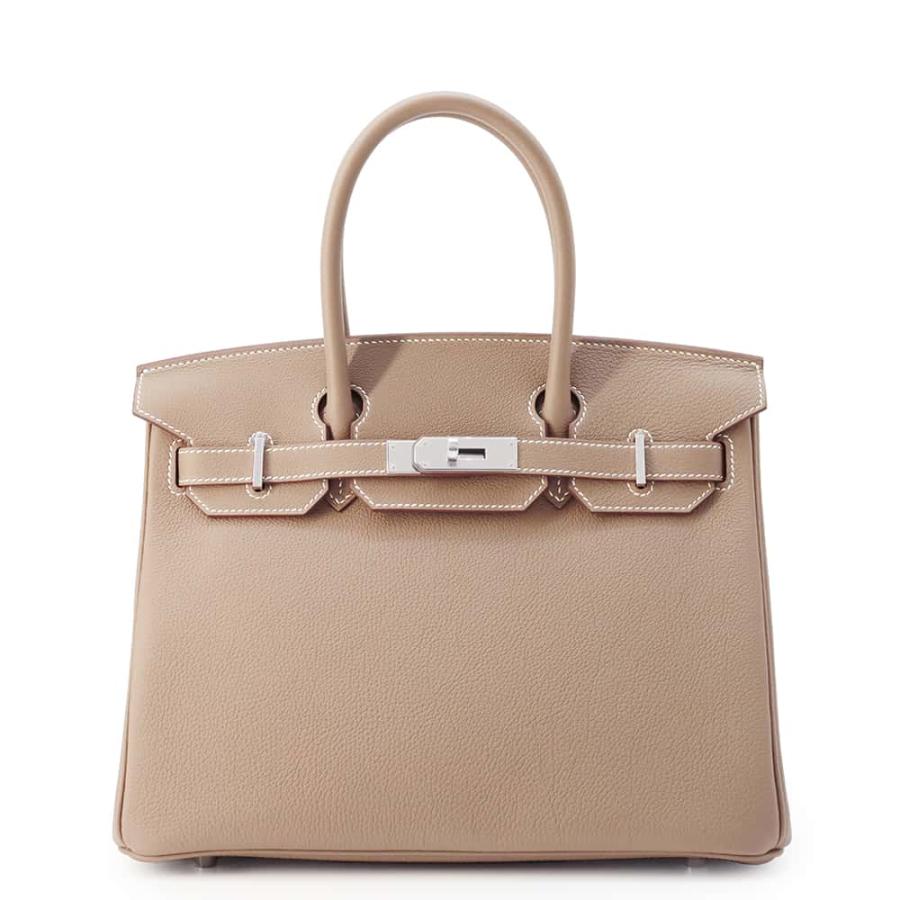 エルメス バーキン30 エトゥープ/シルバー金具 トゴ W刻印 HERMES