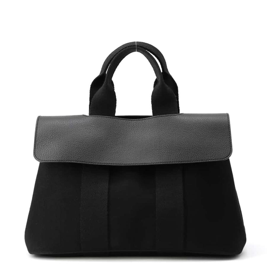 エルメス ヴァルパライソGM ブラック シルバー金具 エルメス ハンドバッグ ヴァルパライソ ブラック/シルバー金具 トワル