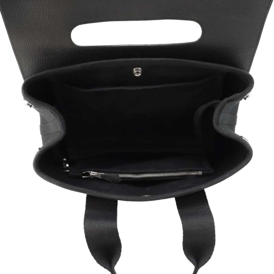 エルメス ヴァルパライソGM ブラック シルバー金具 エルメス ハンドバッグ ヴァルパライソ ブラック/シルバー金具 トワル