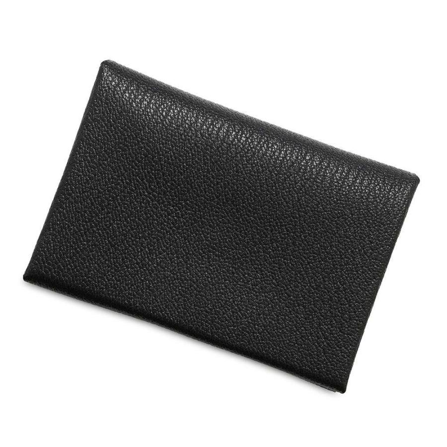 エルメス コインケース カルヴィ デュオ ブラック/シルバー金具
