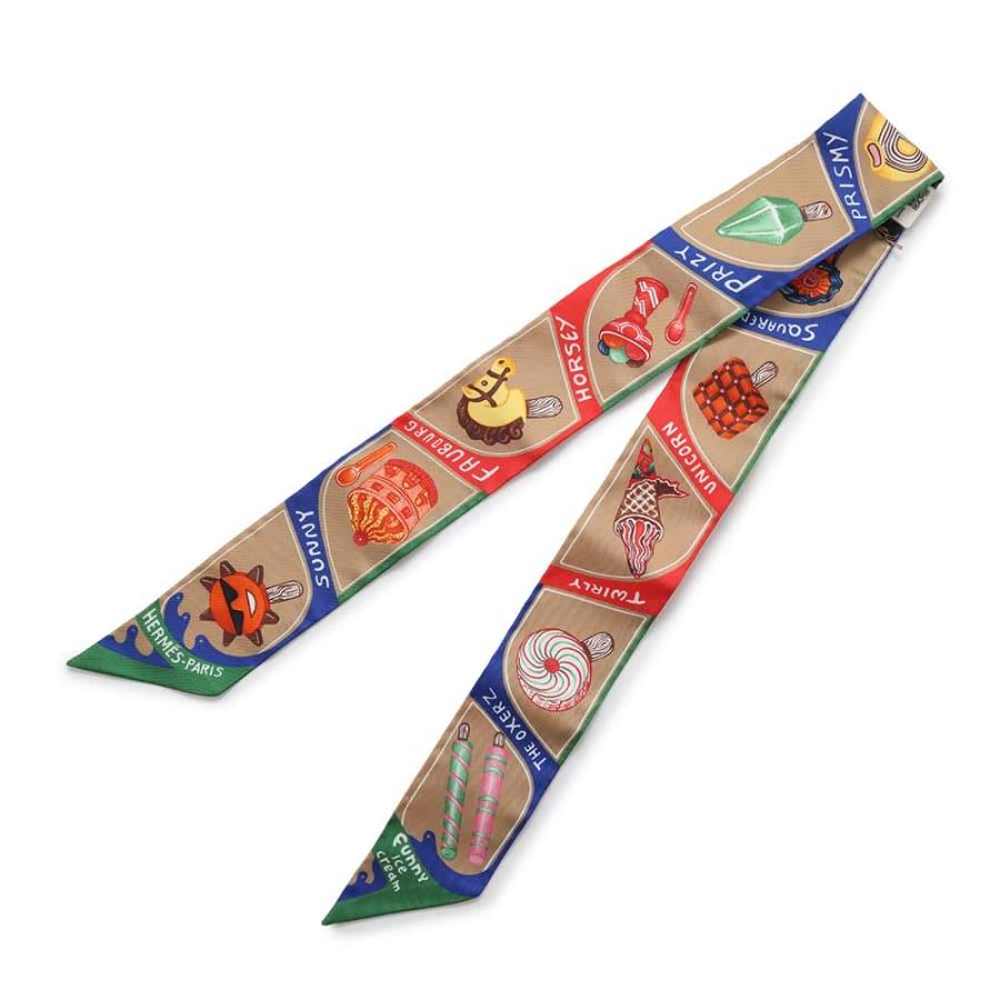 エルメス スカーフ ツイリー ファニー・アイスクリーム Funny Ice