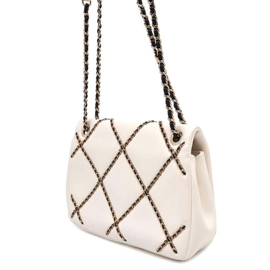 シャネル チェーンショルダーバッグ ココマーク ラムスキン AS2383