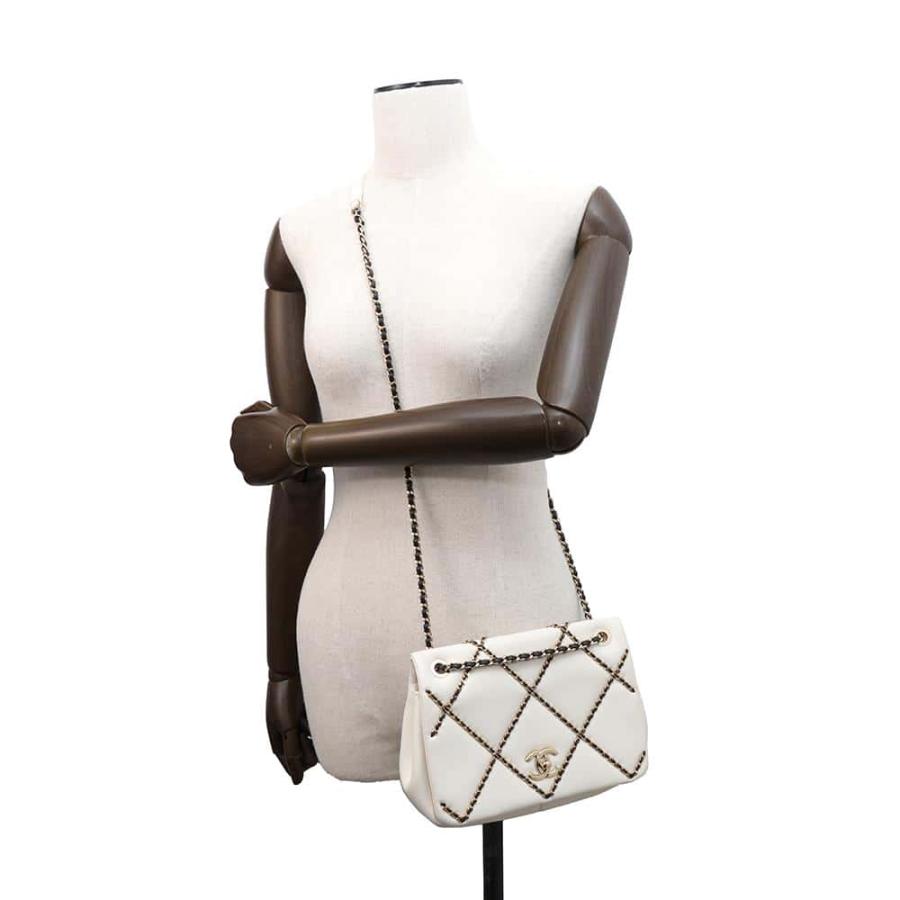シャネル チェーンショルダーバッグ ココマーク ラムスキン AS2383