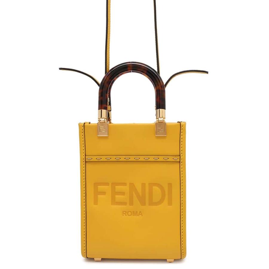 フェンディ トートバッグ サンシャイン ミニ レザー 8BS051 FENDI 2way  