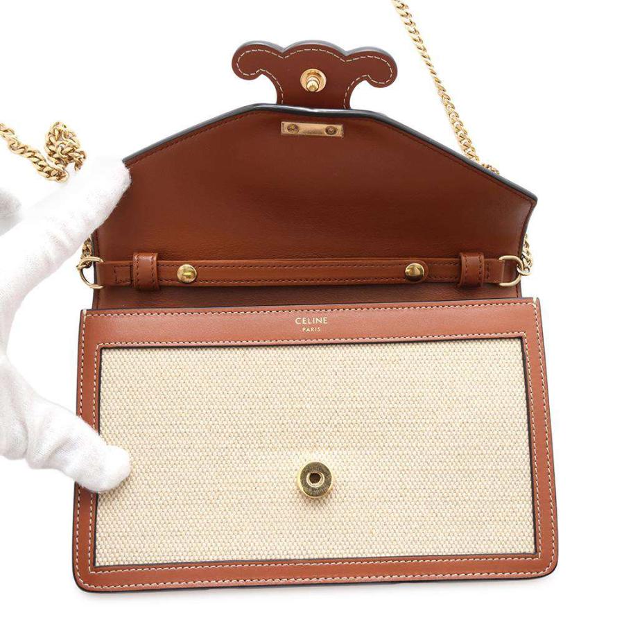 CELINE セリーヌ トリオンフ キャンバスウォレット 財布 レザー CELINE（セリーヌ） トリオンフ キャンバス ウォレット 財布 ∠UP5333
