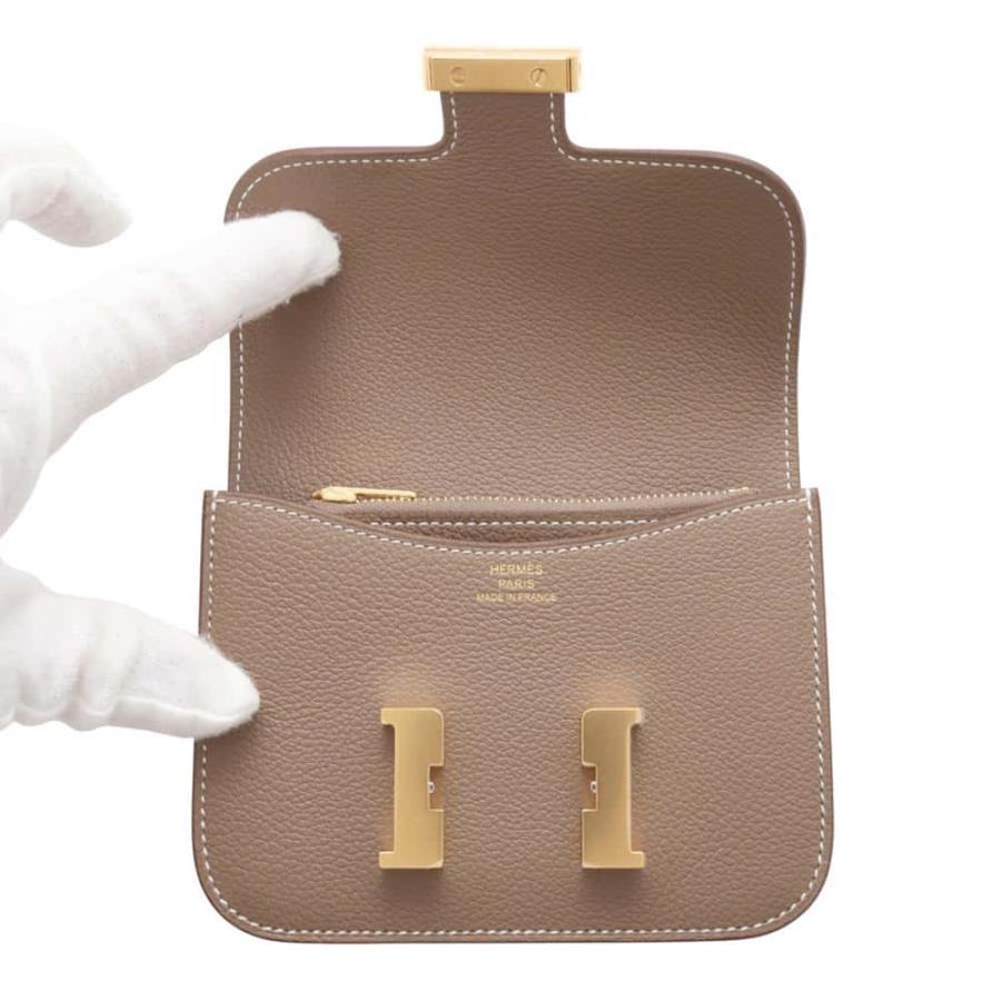 エルメス 財布 コンスタンス スリム エトゥープ/ゴールド金具 エバー