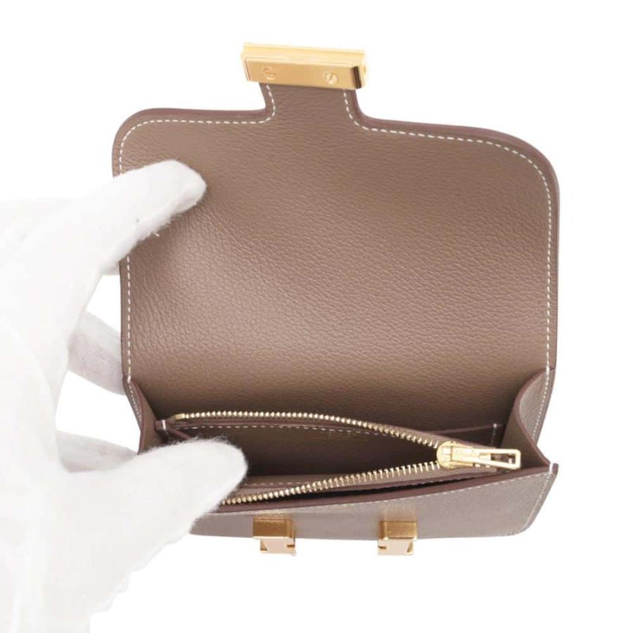 エルメス 財布 コンスタンス スリム エトゥープ/ゴールド金具 エバー