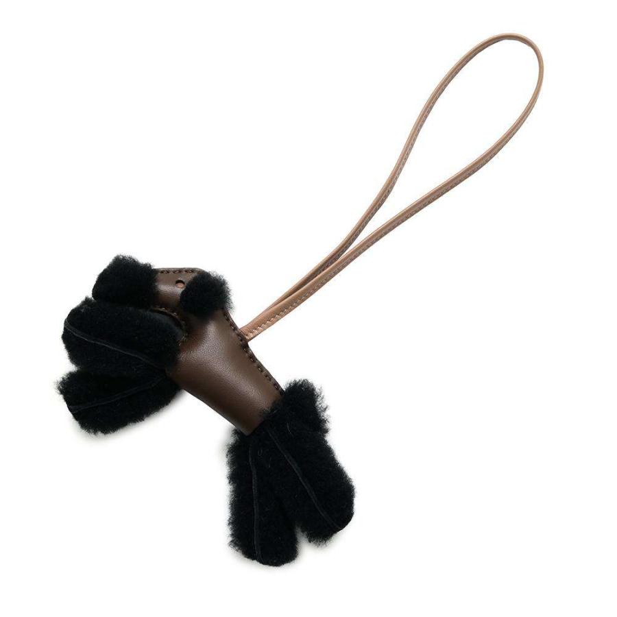 HERMES バックチャーム バディショコラ ムートンW刻印 エルメス バッグ