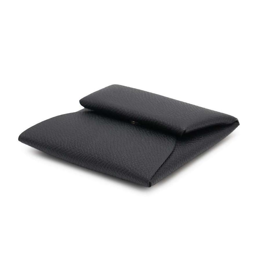 美品 HERMES エルメス バスティア エプソン ブラック ケース エルメス コインケース バスティア ブラック エプソン W刻印 HERMES