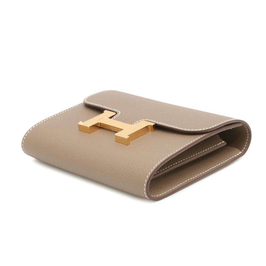 エルメス 財布 コンスタンス コンパクト エトゥープ/ゴールド金具 エプソン Y刻印 HERMES 財布 エルメス 財布 コンスタンス コンパクト エトゥープ/ゴールド金具