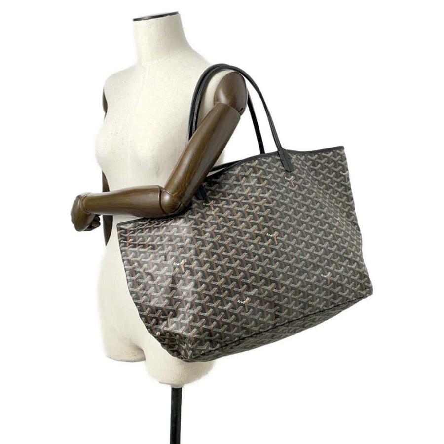 ゴヤール トートバッグ サンルイGM PVC GOYARD ポーチ付き 黒 【安心
