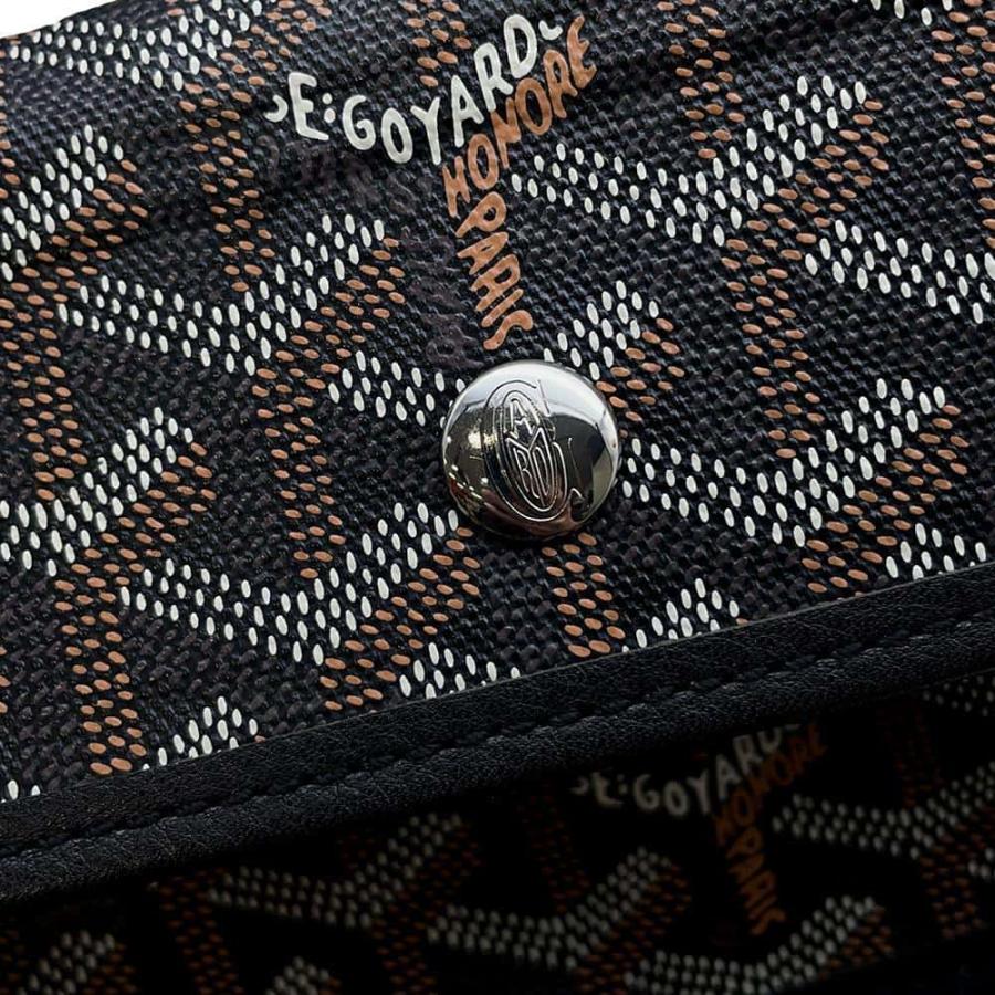 ゴヤール トートバッグ サンルイGM PVC GOYARD ポーチ付き 黒 【安心