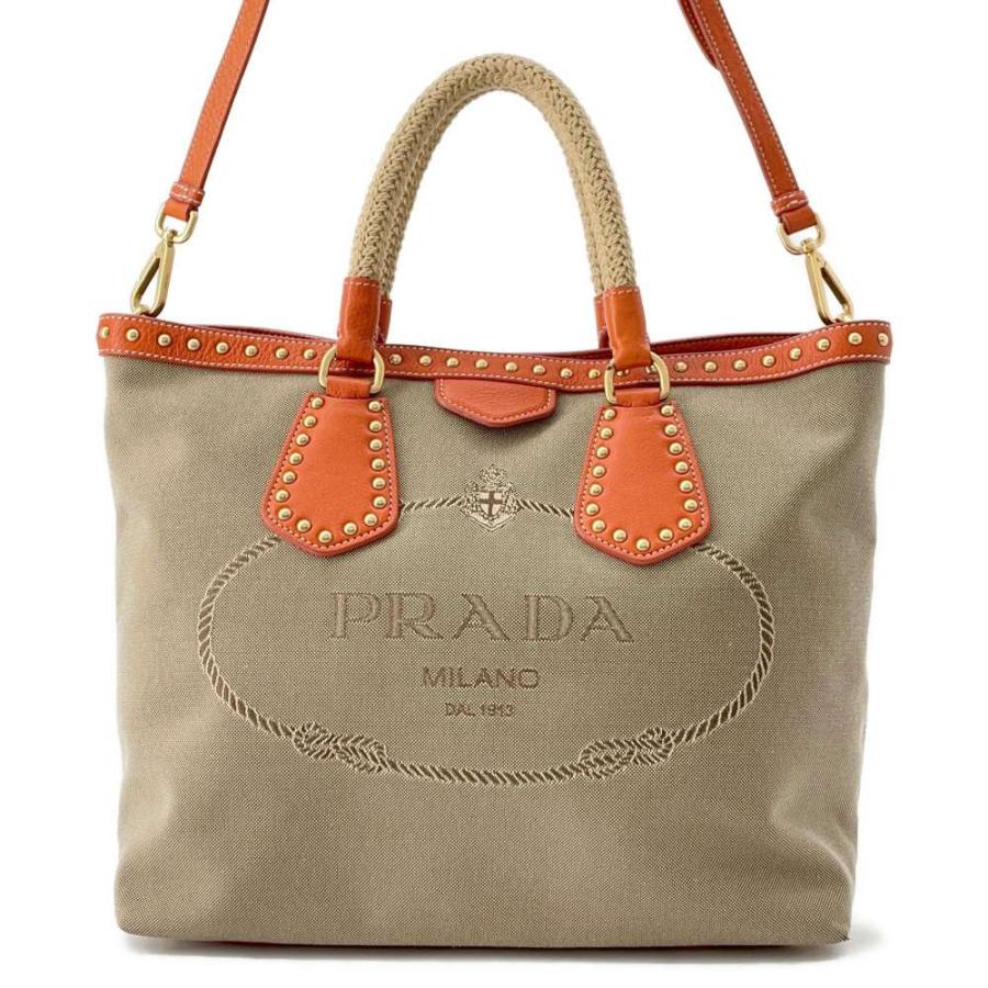 PRADA プラダ トートバッグ ロゴプレート付き レディースブランド プラダ トートバッグ ロゴ BN1448 PRADA 2wayショルダーバッグ 【安心