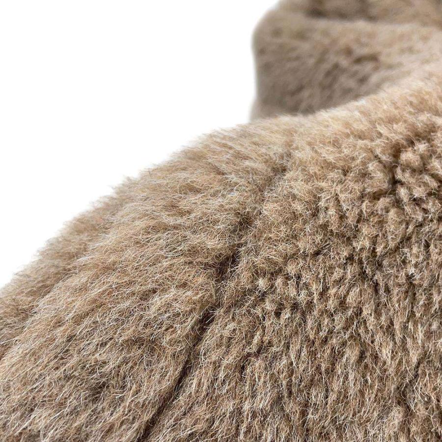 Max Mara テディベア ミトン☆アルパカ/カシミヤ/シルク☆モカ マックスマーラ ロングコート テディベア アルパカ カシミヤ
