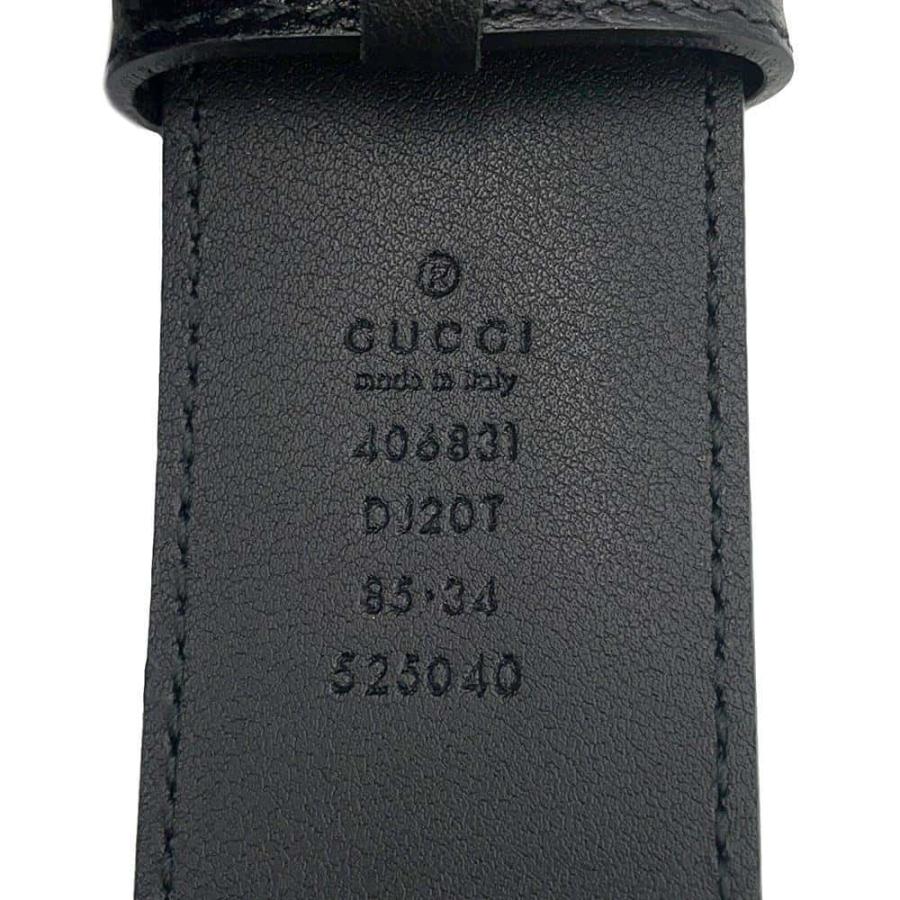グッチ べルト ダブルG ワイドベルト レザー サイズ85 406831 GUCCI