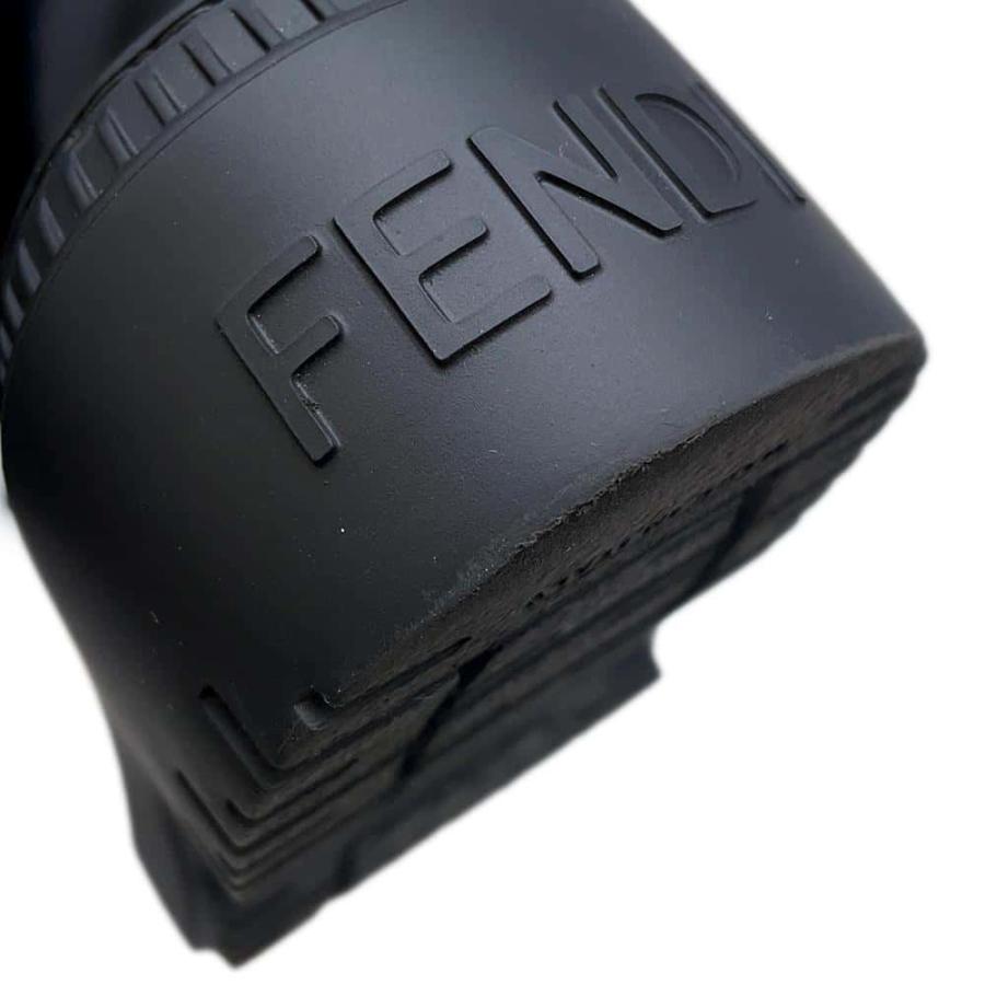 フェンディ　FENDI サイズ表記「36」23センチ ハラコ　　ミュール フェンディ ローファー グラフィ レザー レディースサイズ36 8D8383