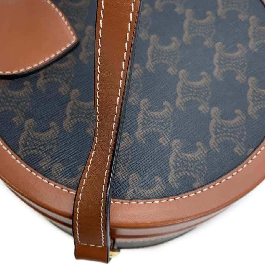 セリーヌ ショルダーバッグ トリオンフ タンブール バニティ レザー  