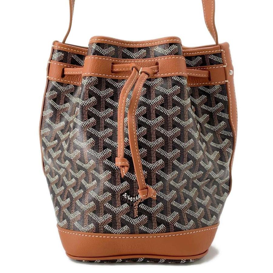 ゴヤール ショルダーバッグ プティ フロ バケットバッグ レザー GOYARD