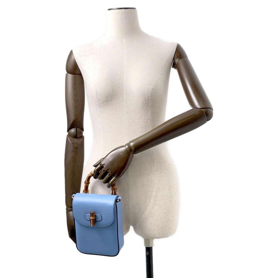 グッチ ショルダーバッグ バンブー ミニ レザー 702106 GUCCI リュック  