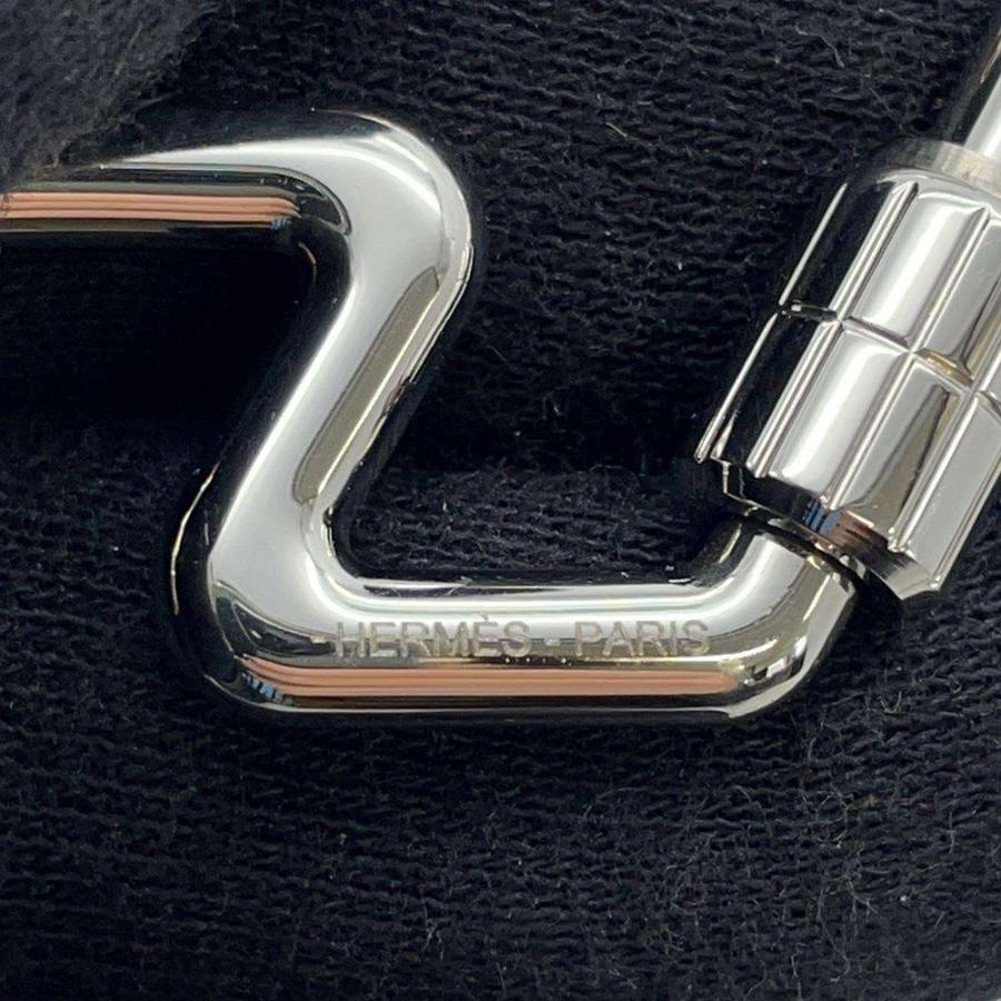 エルメス キーホルダー H・トゥ・スピード シルバー金具 HERMES