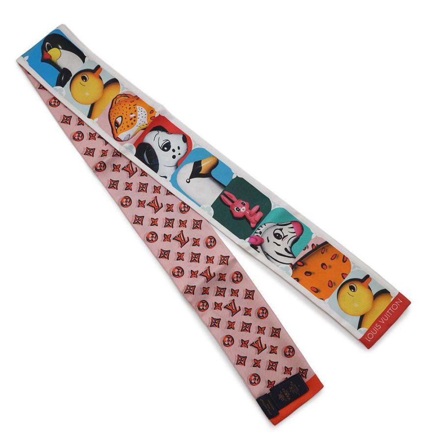 ルイヴィトン スカーフ バンドー・アニモグラム ポートレート シルク