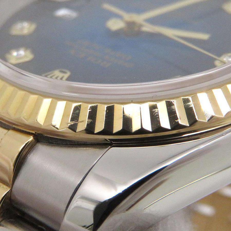 ロレックス デイトジャスト F番 SS/K18YG 10Pダイヤ 116233 ROLEX