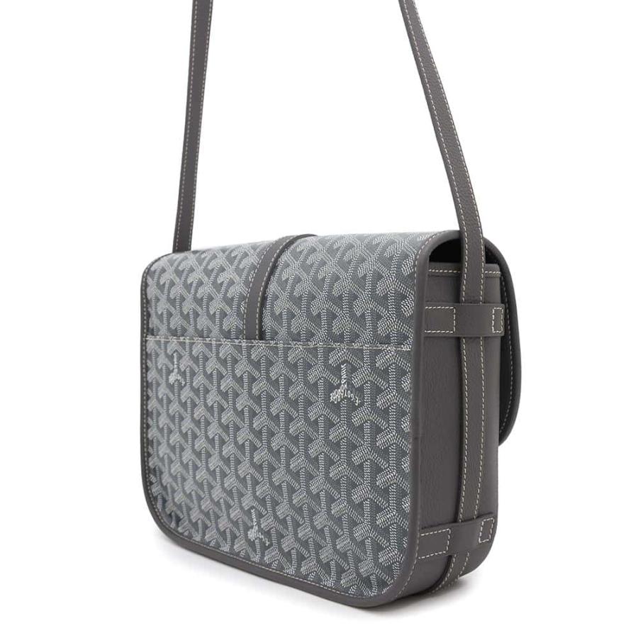 GOYARD ゴヤール ショルダーバッグ グレー ベルヴェデーレMM 付属品付 ゴヤール ショルダーバッグ ベルヴェデーレMM PVC レザー