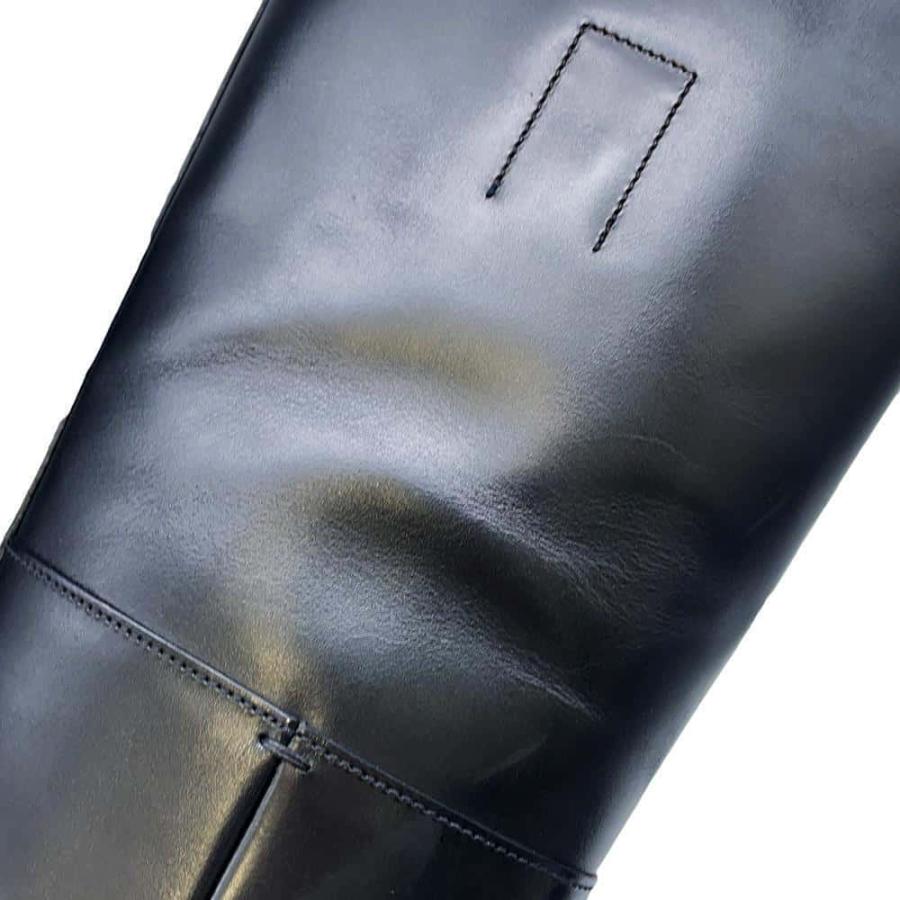 プラダ ロングブーツ レザー メンズサイズ7 2WG014 PRADA 靴 黒 【安心