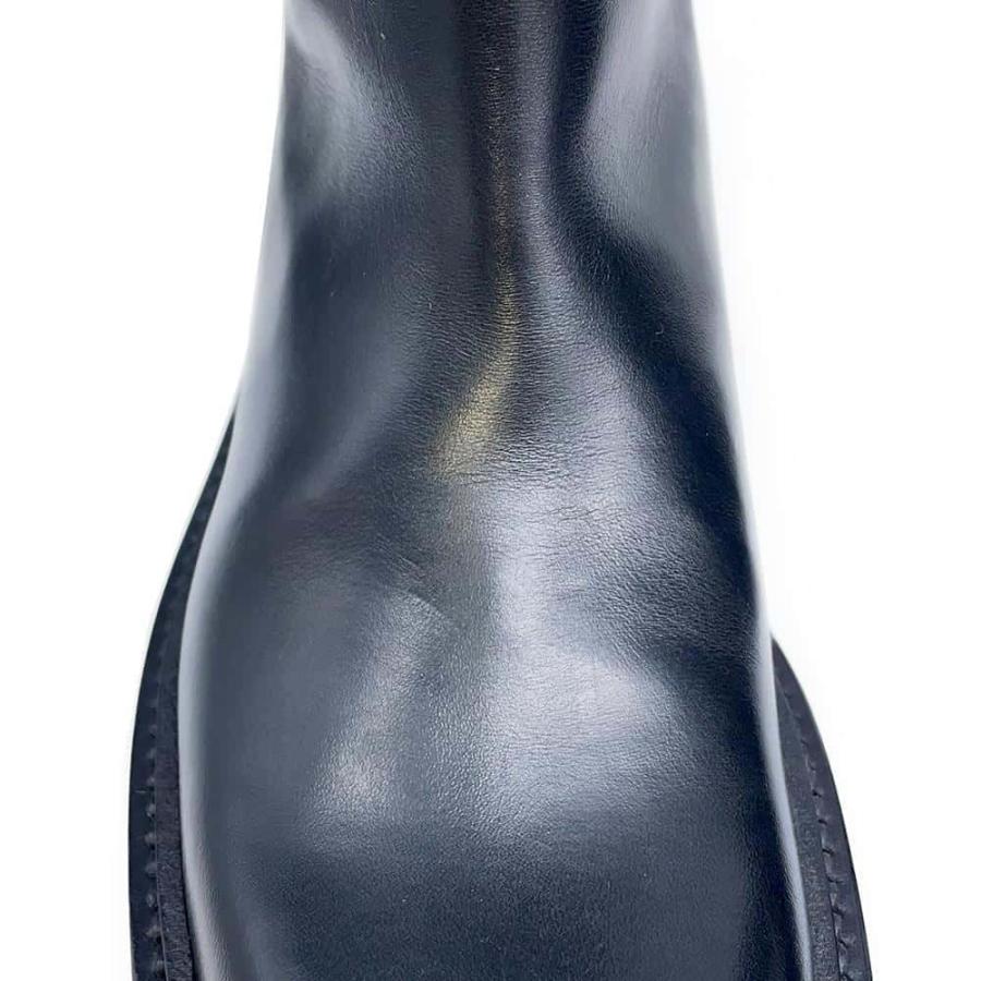 プラダ ロングブーツ レザー メンズサイズ7 2WG014 PRADA 靴 黒 【安心