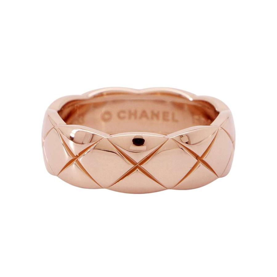CHANEL シャネル K18PG ピンクゴールド ココクラッシュ リング　53 シャネル リング ココクラッシュ ミディアムモデル K18PGピンク