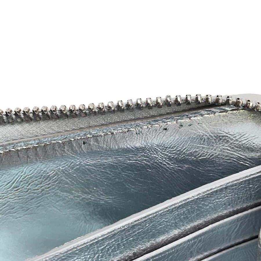 ⭐️新品未使用⭐️ ボッテガヴェネタ　イントレチャート　ロングウォレット　シルバー ボッテガヴェネタ 長財布 イントレチャート ラウンドファスナー