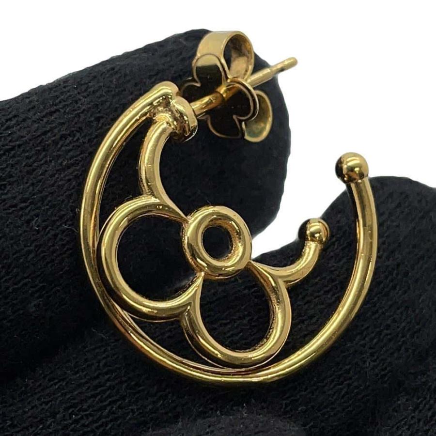 VUITTON ルイヴィトン ピアス ゴールド アクセサリー 片耳 ルイヴィトン ピアス アシンメトリー モノグラム M00956 LOUIS VUITTON