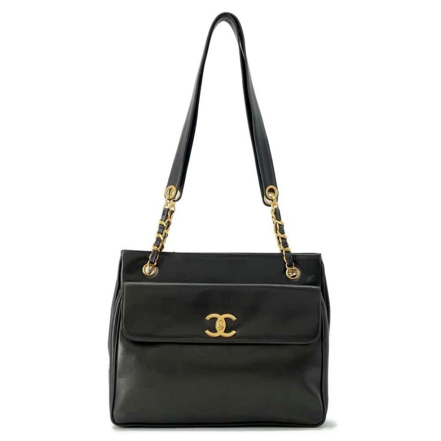 シャネル チェーントートバッグ デカココ ラムスキン A03682 CHANEL