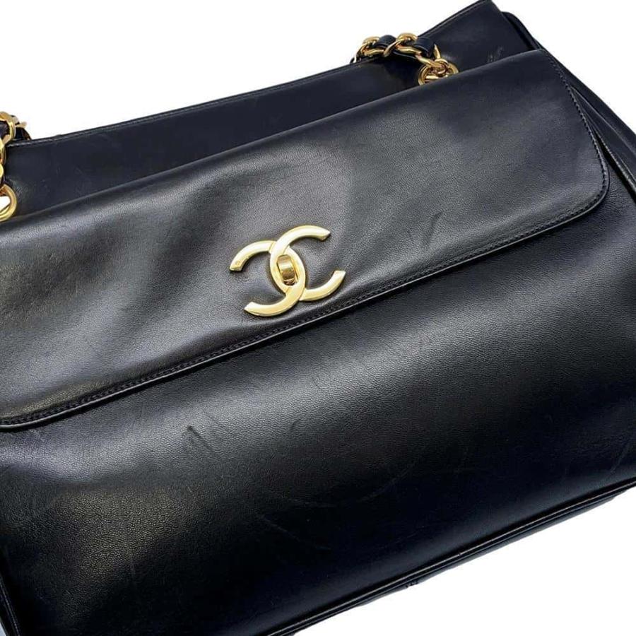 シャネル チェーントートバッグ デカココ ラムスキン A03682 CHANEL