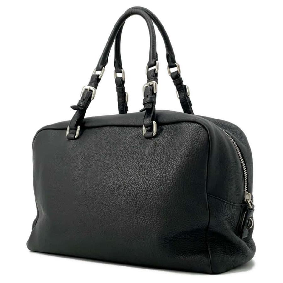 プラダ ハンドバッグ エンボスロゴ レザー BR3089 PRADA ボストン