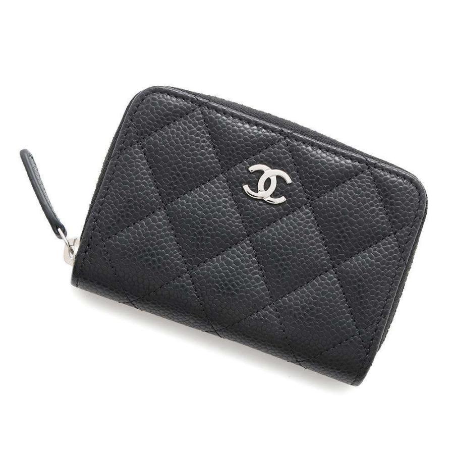 Chanel ココマーク マトラッセ キャビアスキン コインケース AP0216 Y33352 ブルー (184500