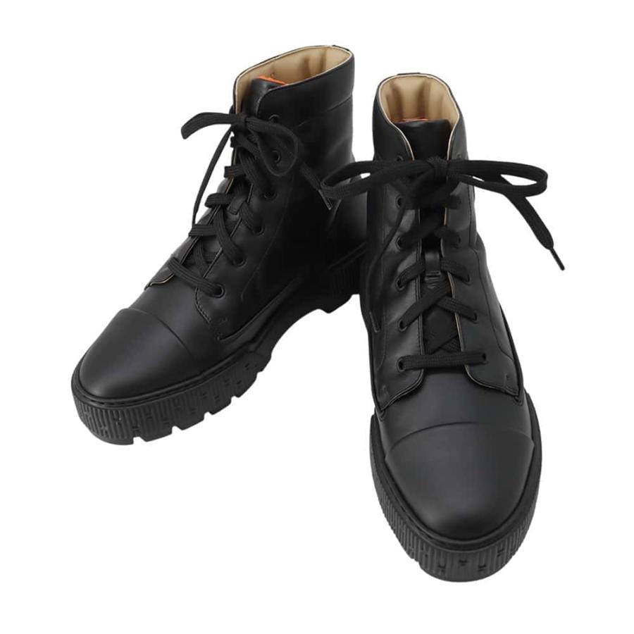 エルメス ショートブーツ フレッシュ オールレザー メンズサイズ42  