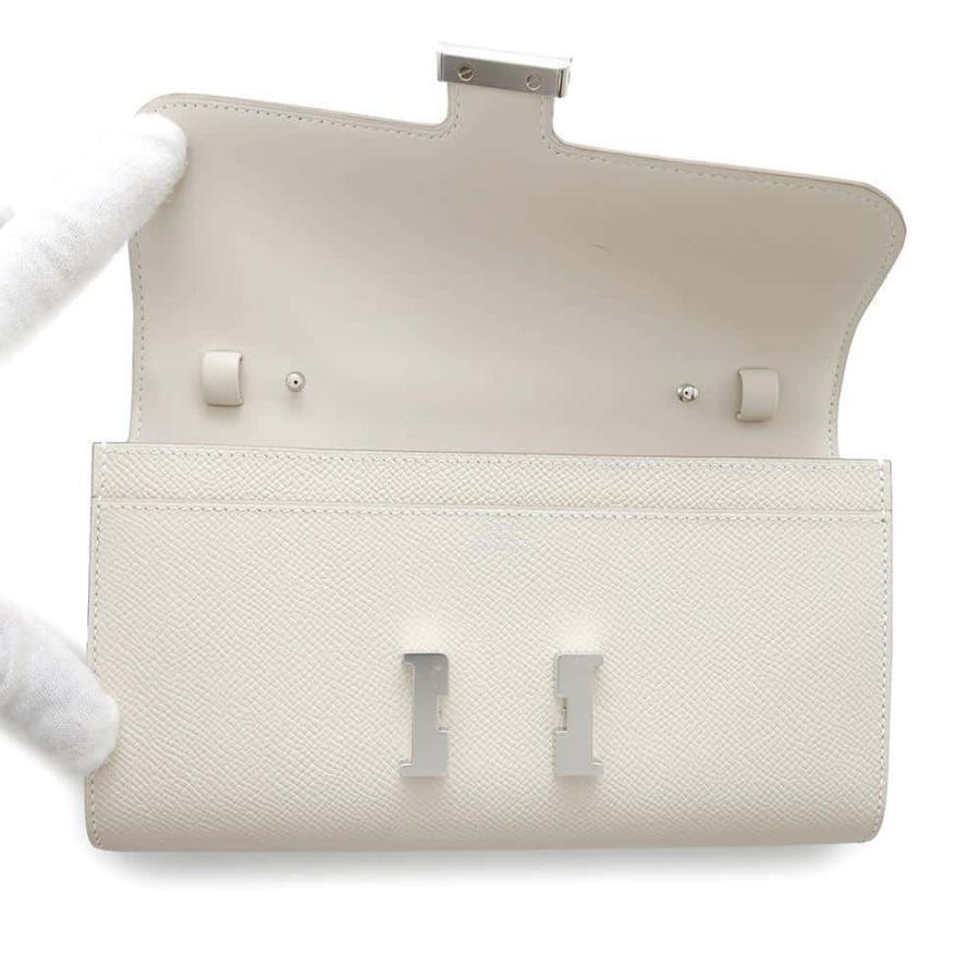 エルメス 長財布 コンスタンス トゥーゴー ロング クレ/シルバー金具 