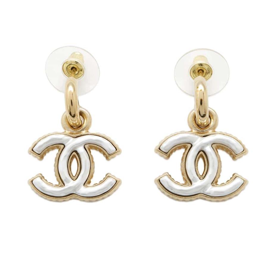 シャネル ピアス ココマーク A23A ABB231 CHANEL アクセサリー 白 