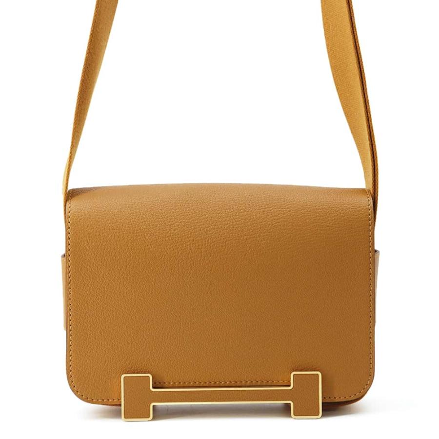エルメス ショルダーバッグ ゲタ キャメル/ゴールド金具