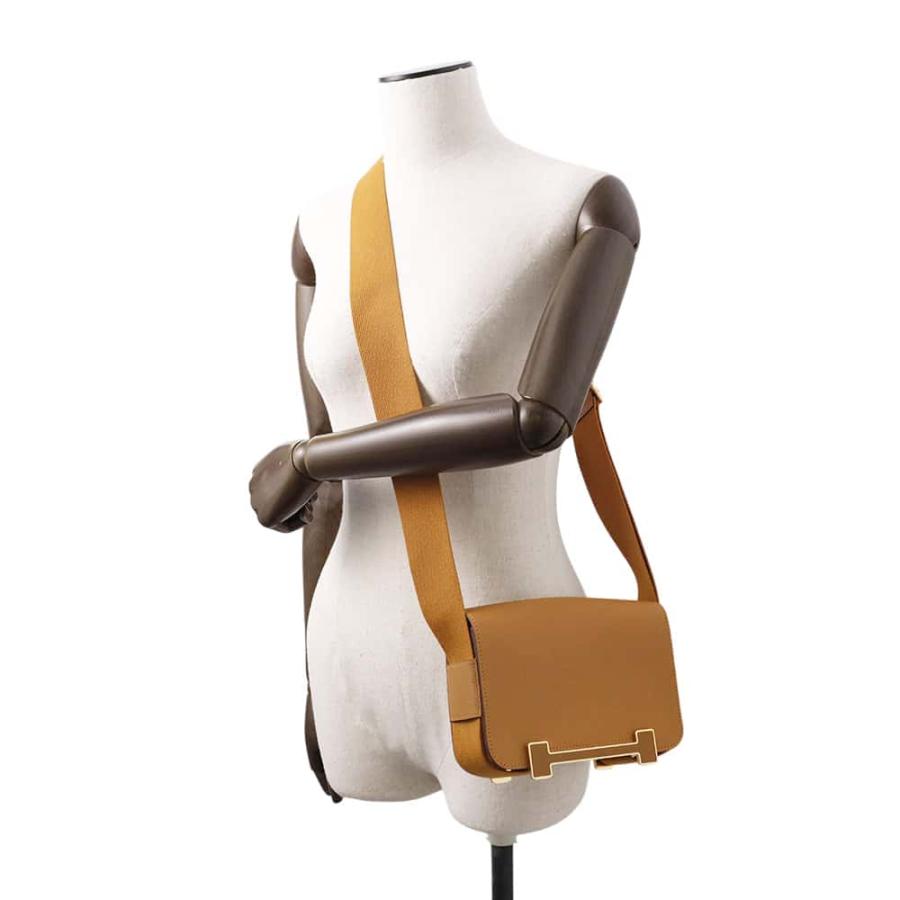 エルメス ショルダーバッグ ゲタ キャメル/ゴールド金具