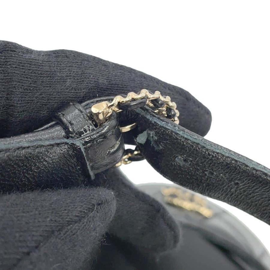 シャネル サンダル ココマーク マトラッセ ウェッジソール ラムスキン