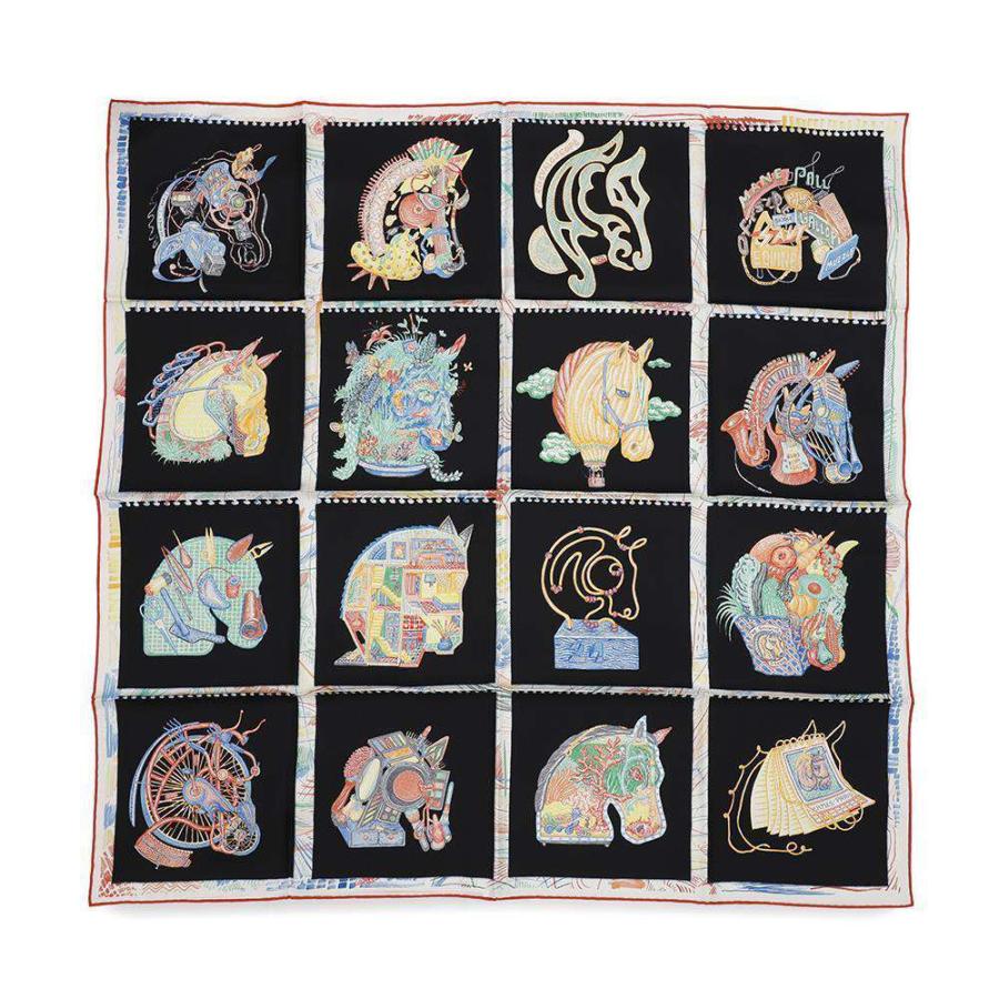 エルメス スカーフ カレ90 シュバロスコープ Chevaloscope HERMES 