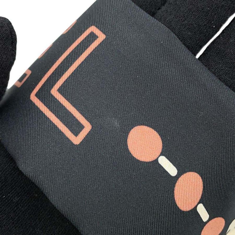 シャネル スカーフ ロゴ ココマーク シルク CHANEL 黒 : GALLERY-RARE
