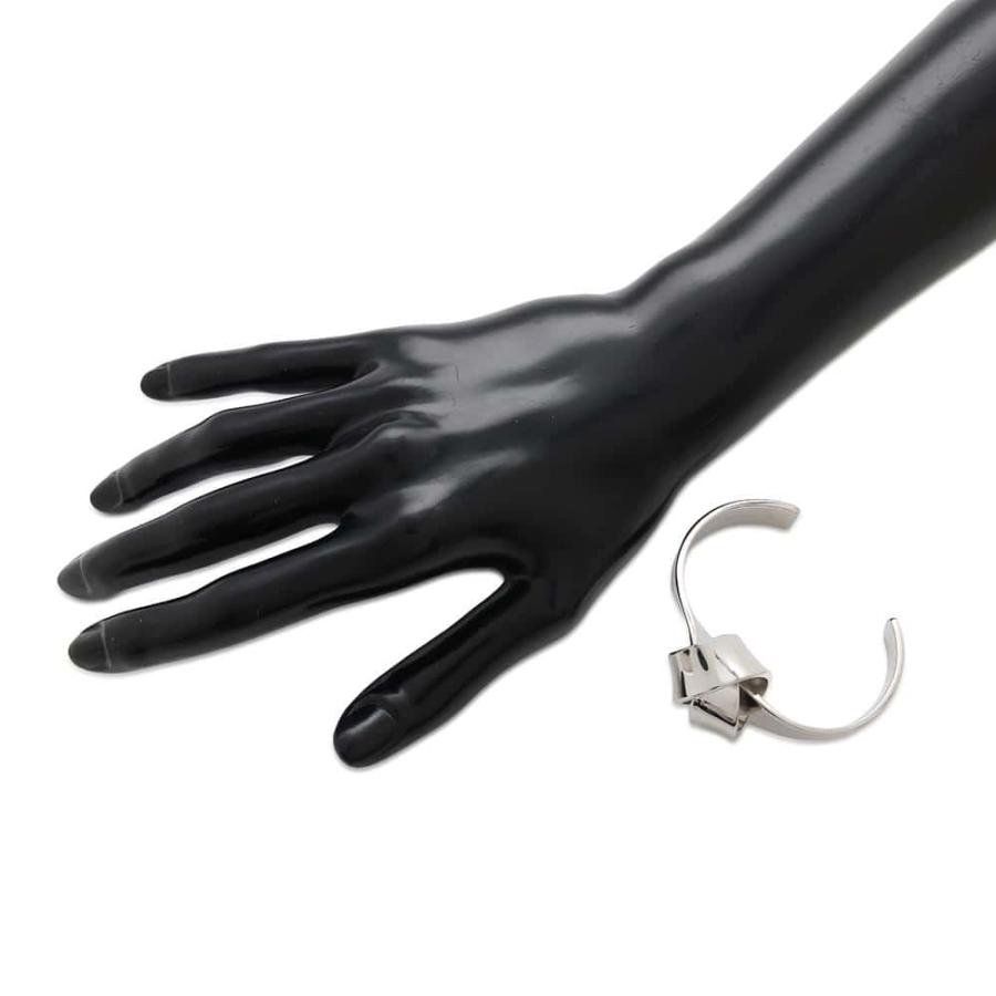 セリーヌ ブレスレット ノット フラット バングル メタル サイズS  