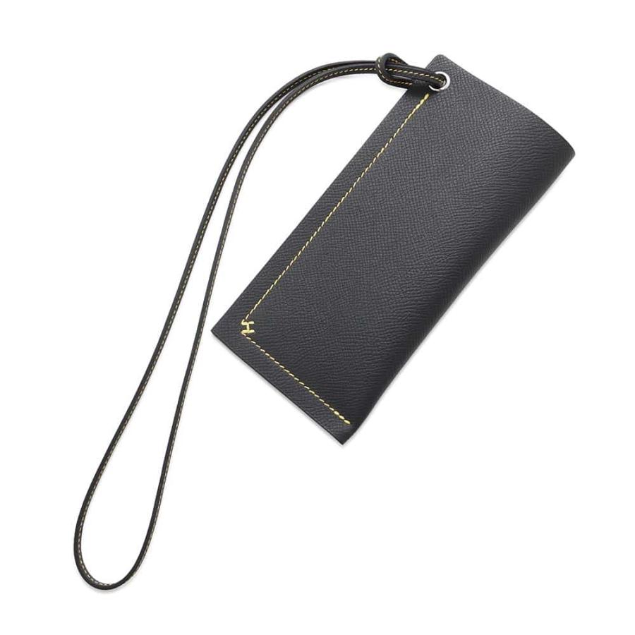 エルメス メガネケース Hセリエ ヴェルソ ブラック/ジョーヌナプル  