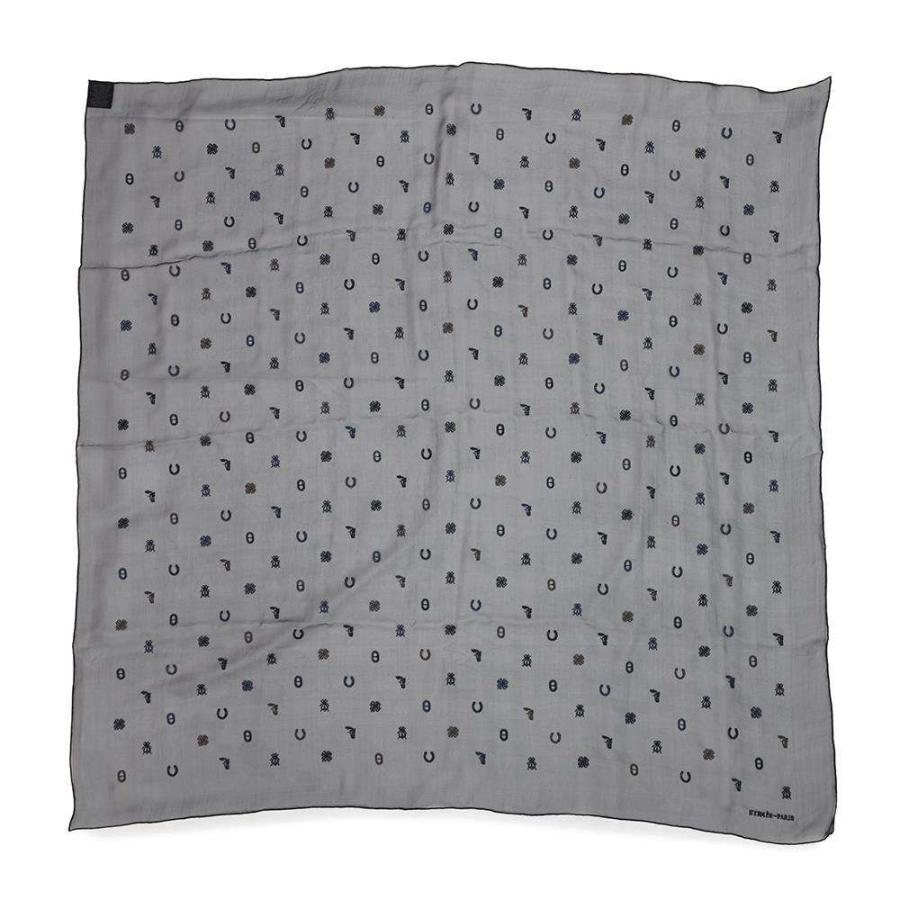 エルメス スカーフ カレ100 マルチチャーム Multicharms 刺繍 シルク  