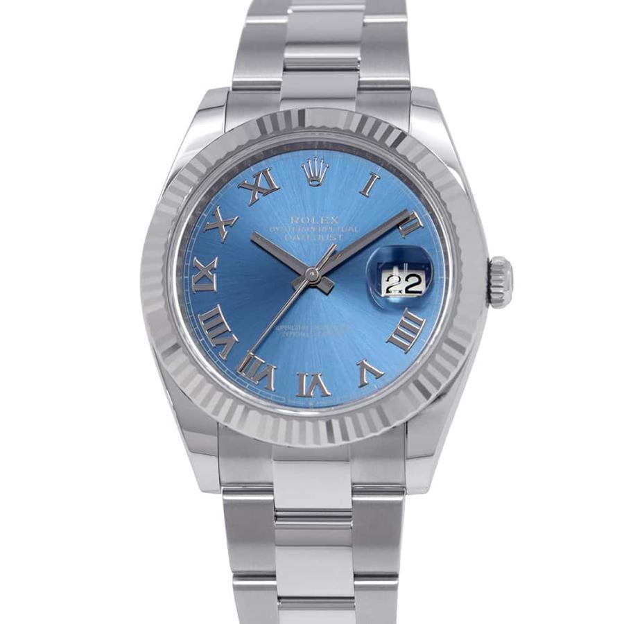 ロレックス デイトジャスト41 SS/K18WG 126334 ROLEX 腕時計 アズーロ 